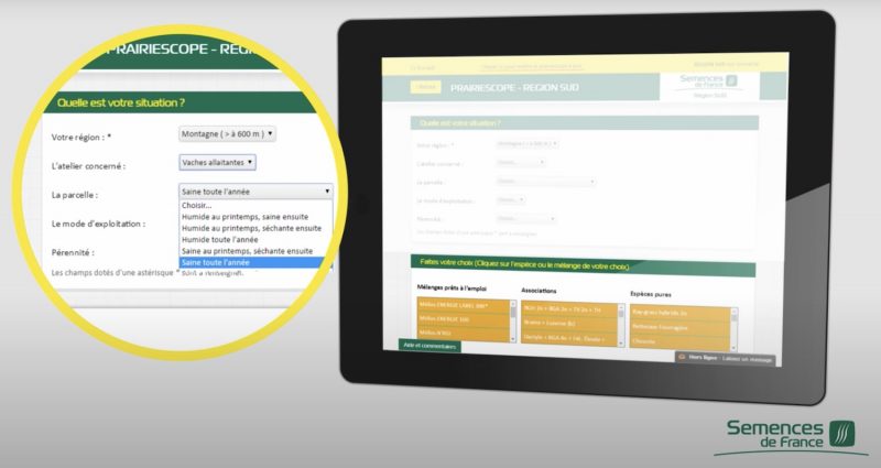 Prairiescope, faire le choix de sa semence agricole