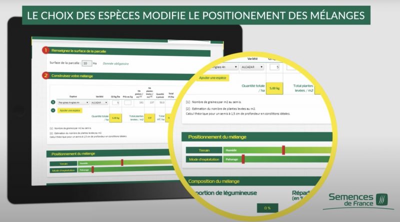Prairiescope, composer son mélange soi-même